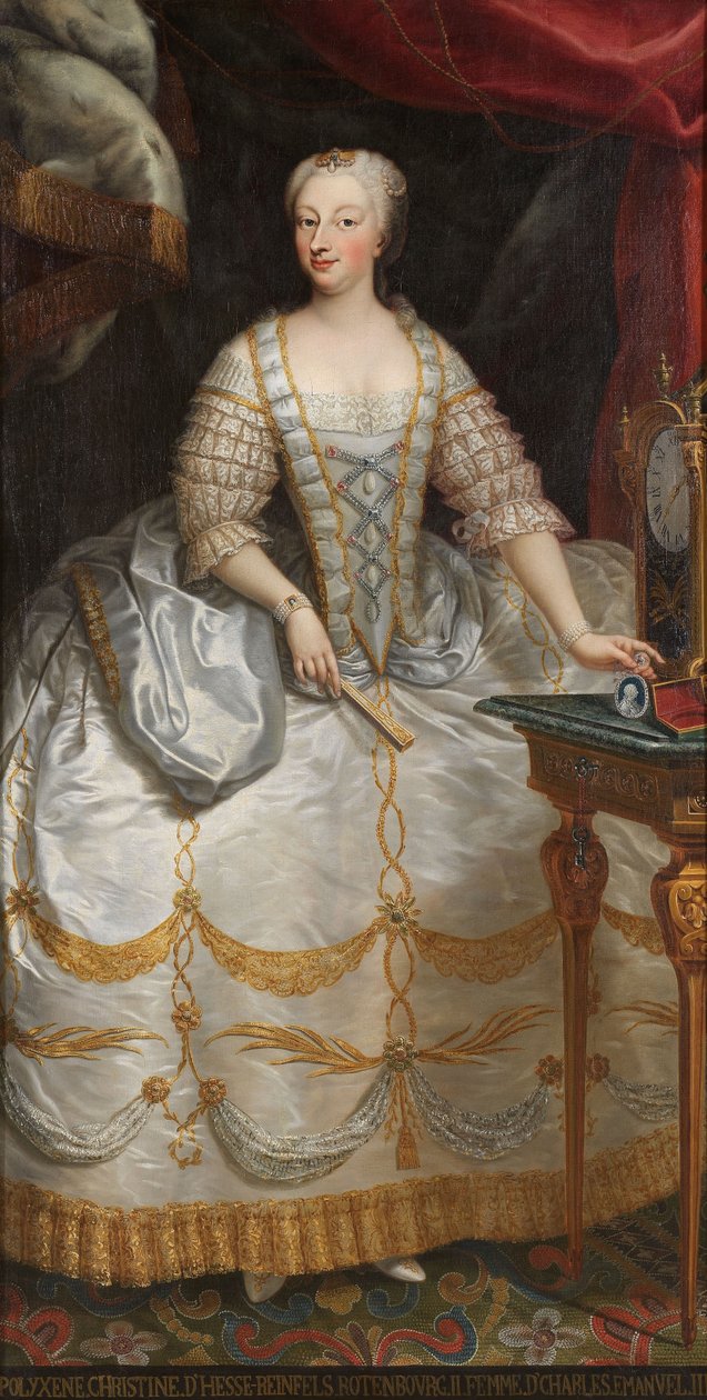 Hessen-Rotenburgin Polyxena 1706-1735, Sardinian kuningatar tekijältä Unbekannt