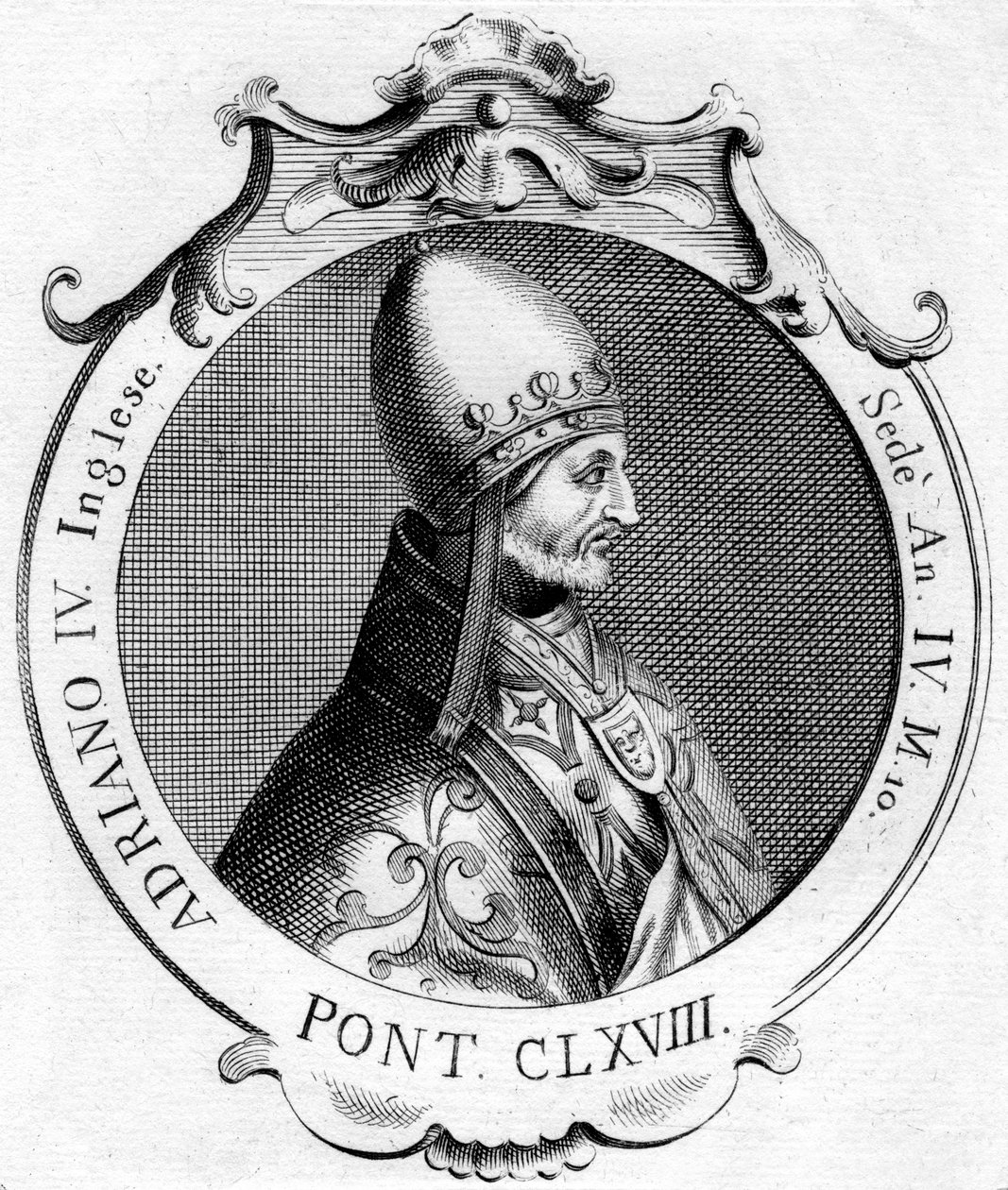 Paavi Adrianus IV tekijältä Unbekannt