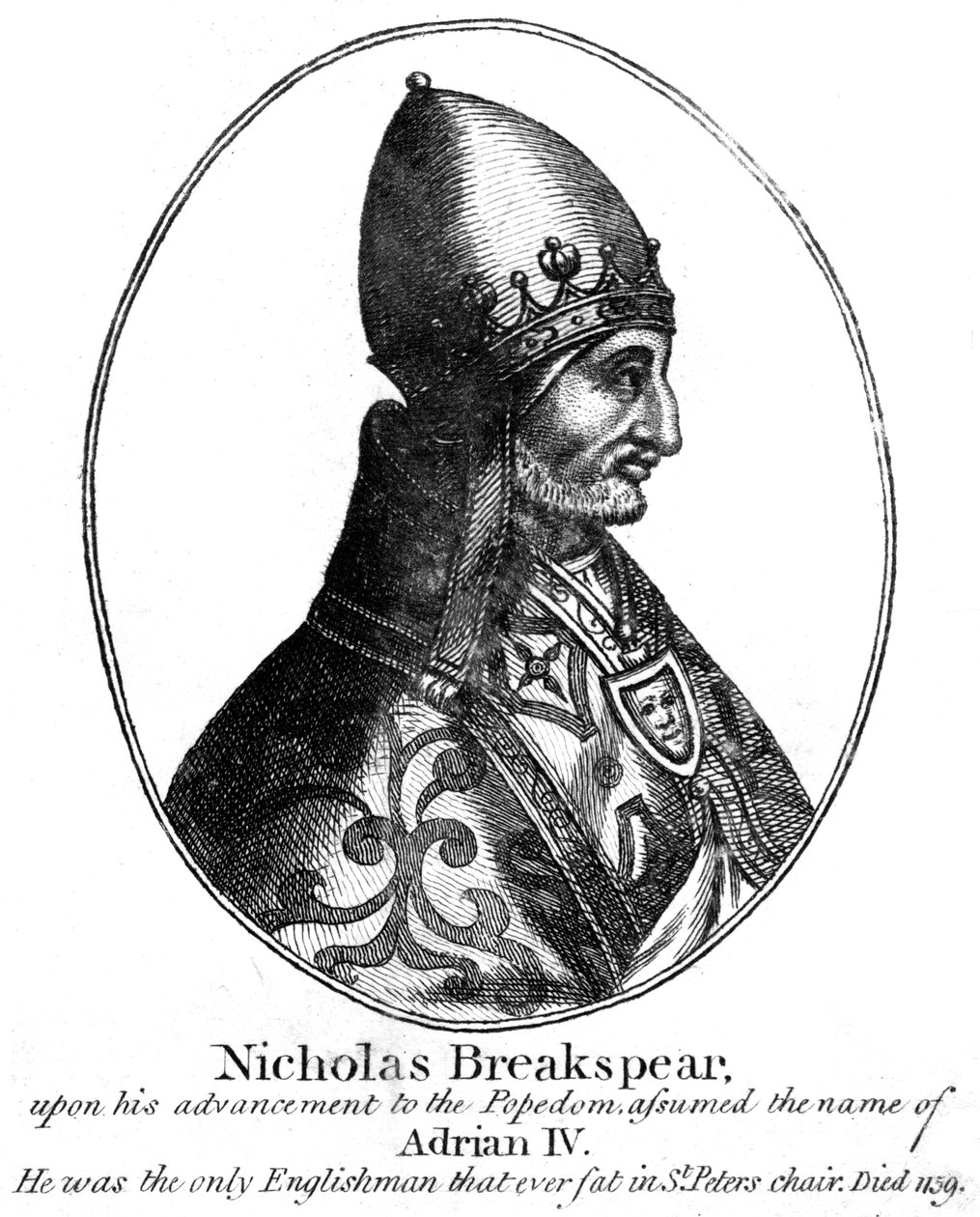 Paavi Adrianus IV tekijältä Unbekannt