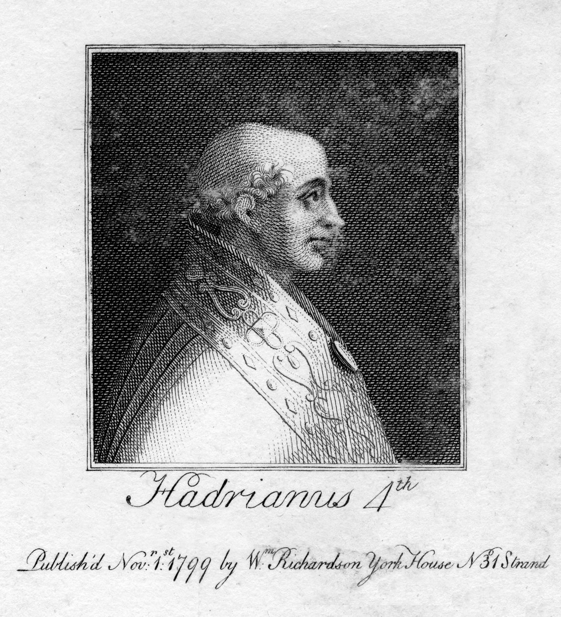 Paavi Adrianus IV, 1799 tekijältä Unbekannt