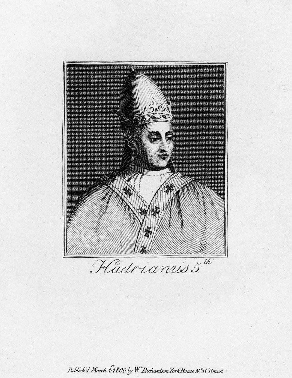 Paavi Adrianus V, 1800 tekijältä Unbekannt