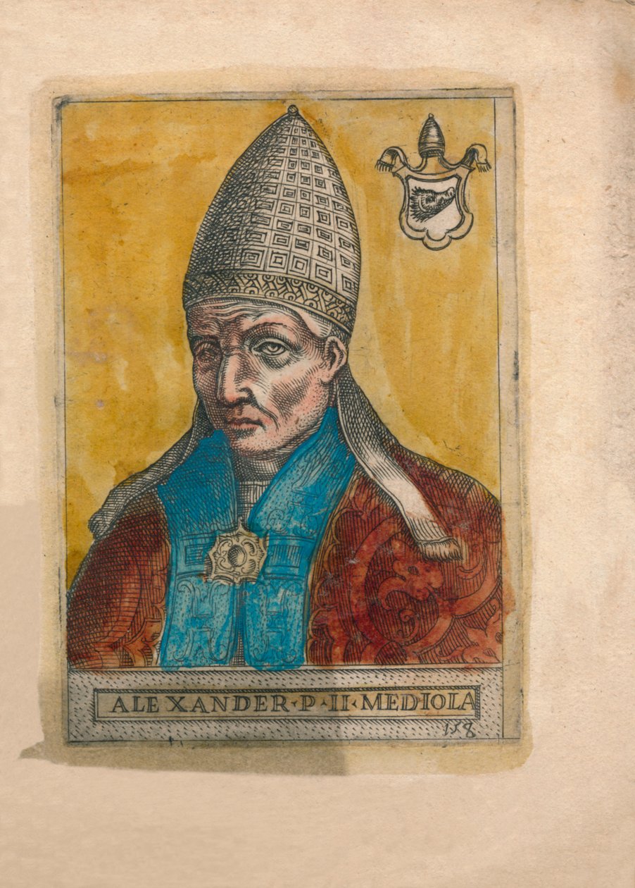 Paavi Aleksanteri II. tekijältä Unbekannt