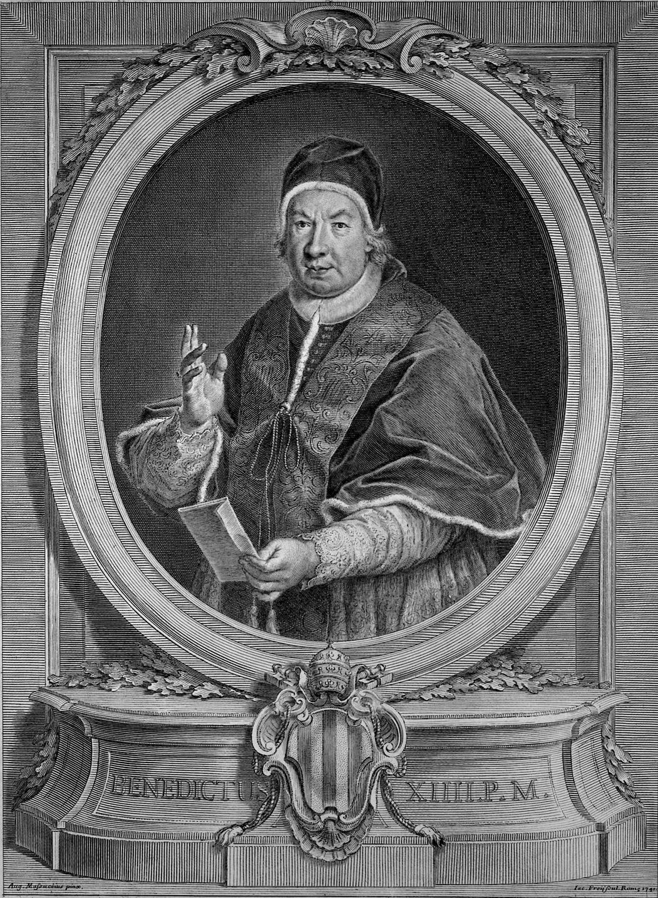Paavi Benedictus XIV (kaiverrus) tekijältä Unbekannt
