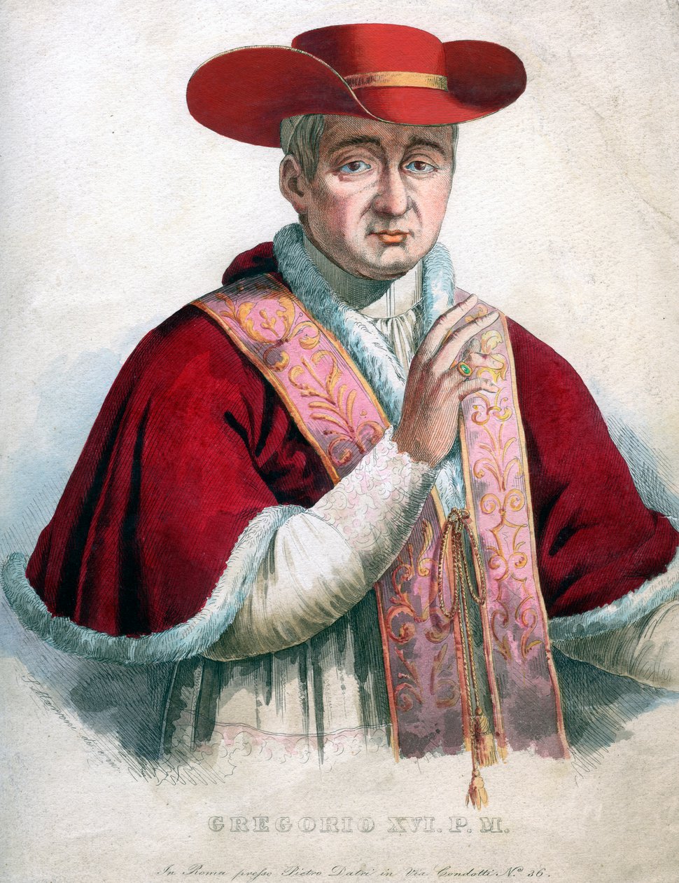 Paavi Gregorius XVI tekijältä Unbekannt