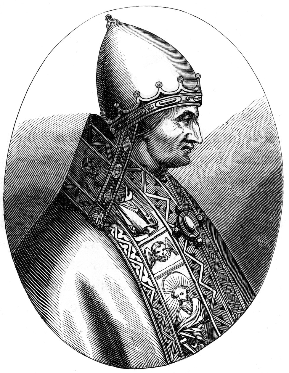 Paavi Innocentius IV 1180-1254, 1849 tekijältä Unbekannt