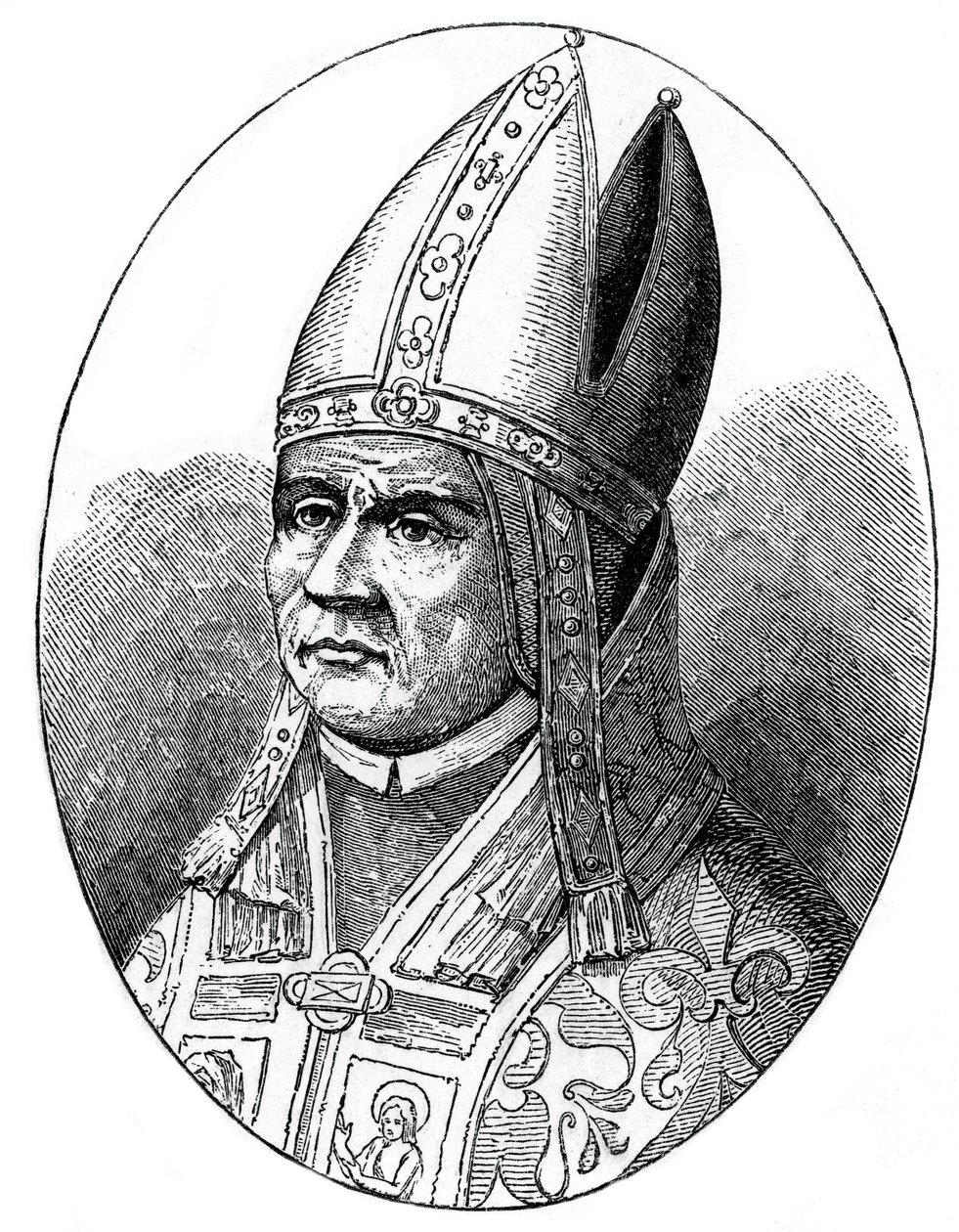 Paavi Sylvester I, 1870 tekijältä Unbekannt