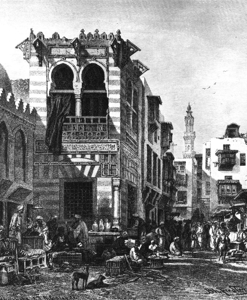 Suositut koulut Kairon sydämessä, Egypti, 1880 tekijältä Unbekannt