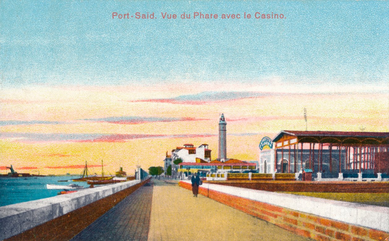 Port sanoi. Näkymä majakalle ja kasino, c1900 tekijältä Unbekannt