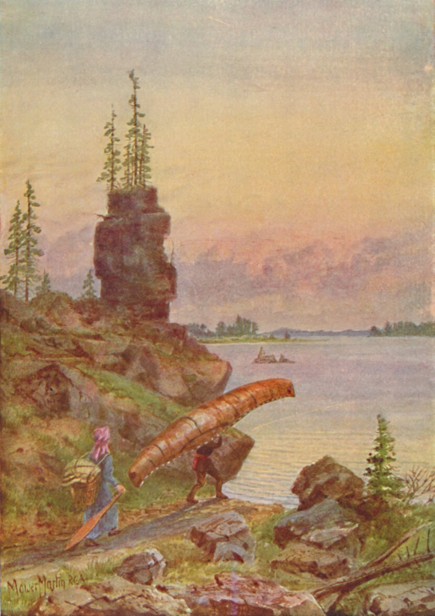 Portage ja koivukanootti, 1924 tekijältä Unbekannt