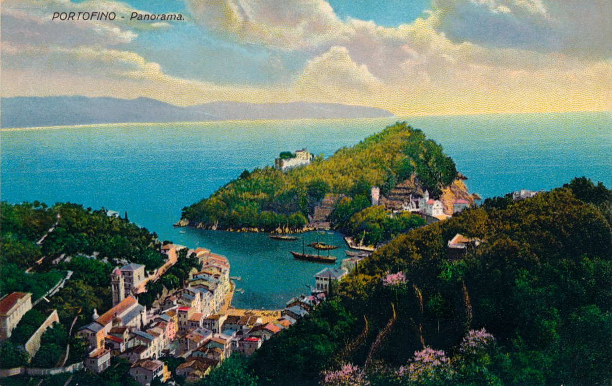 Portofino - Panorama, c1890 tekijältä Unbekannt