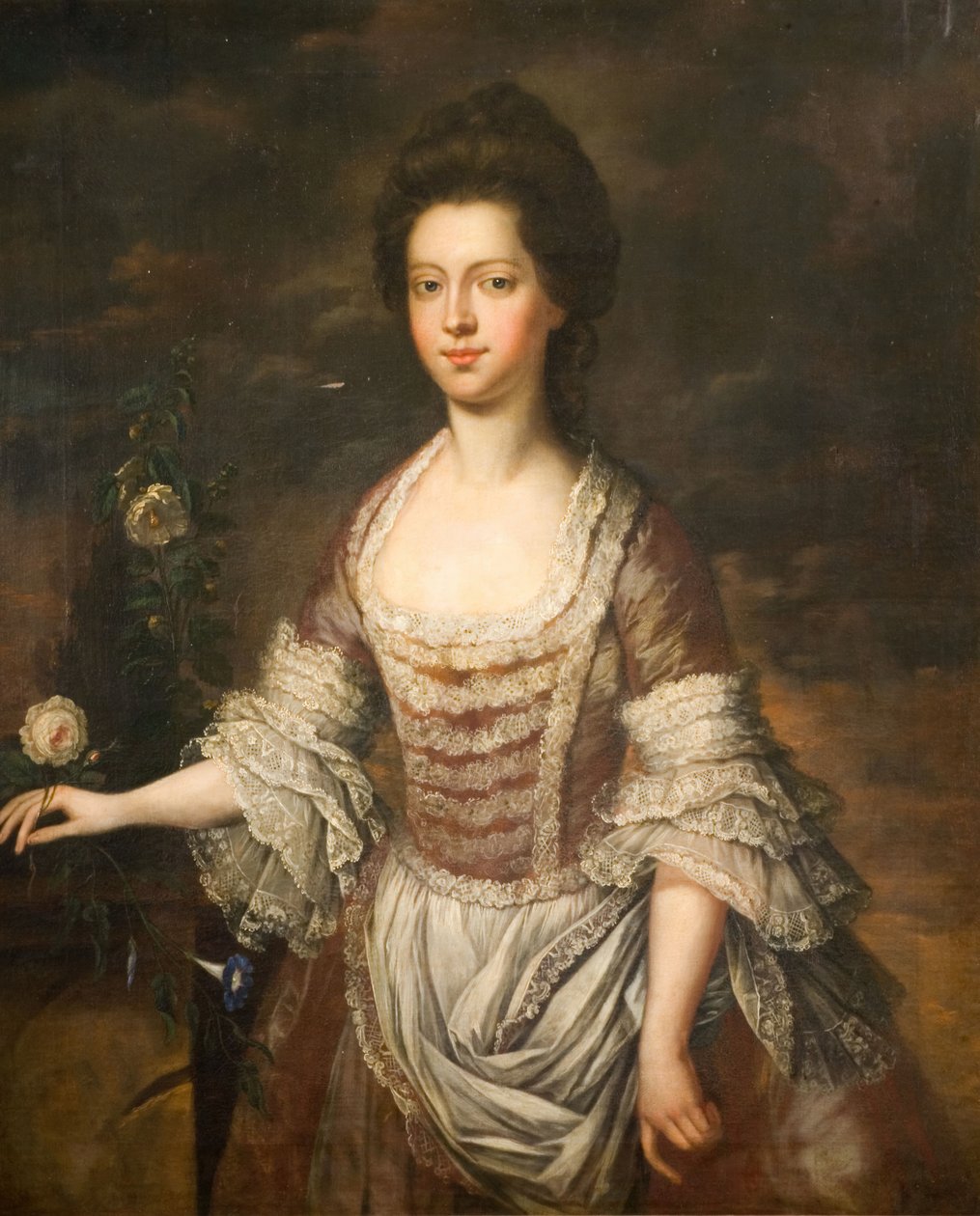 Naisen muotokuva, mahdollisesti Anne Clobery, 1740-1760. tekijältä Unbekannt