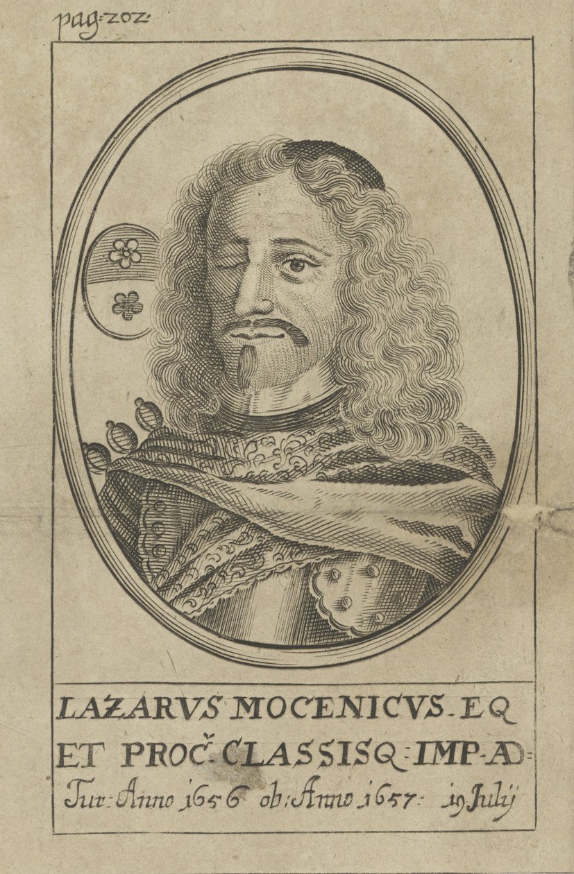 Amiraali Lazzaro Mocenigon muotokuva 1624-1657, noin 1720. tekijältä Unbekannt