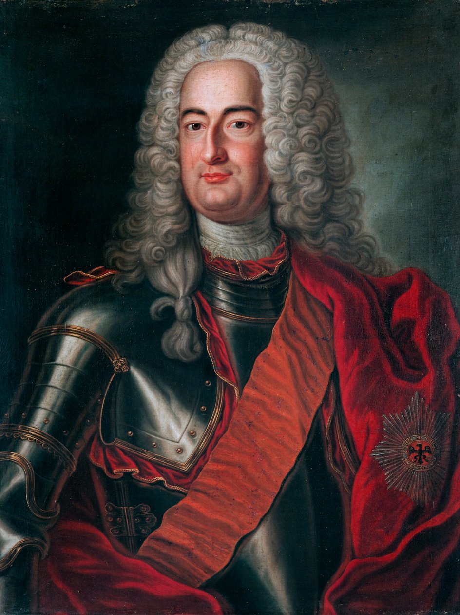 Schaumburg-Lippen kreivin Albert Wolfgangin muotokuva (1699-1748) tekijältä Unbekannt