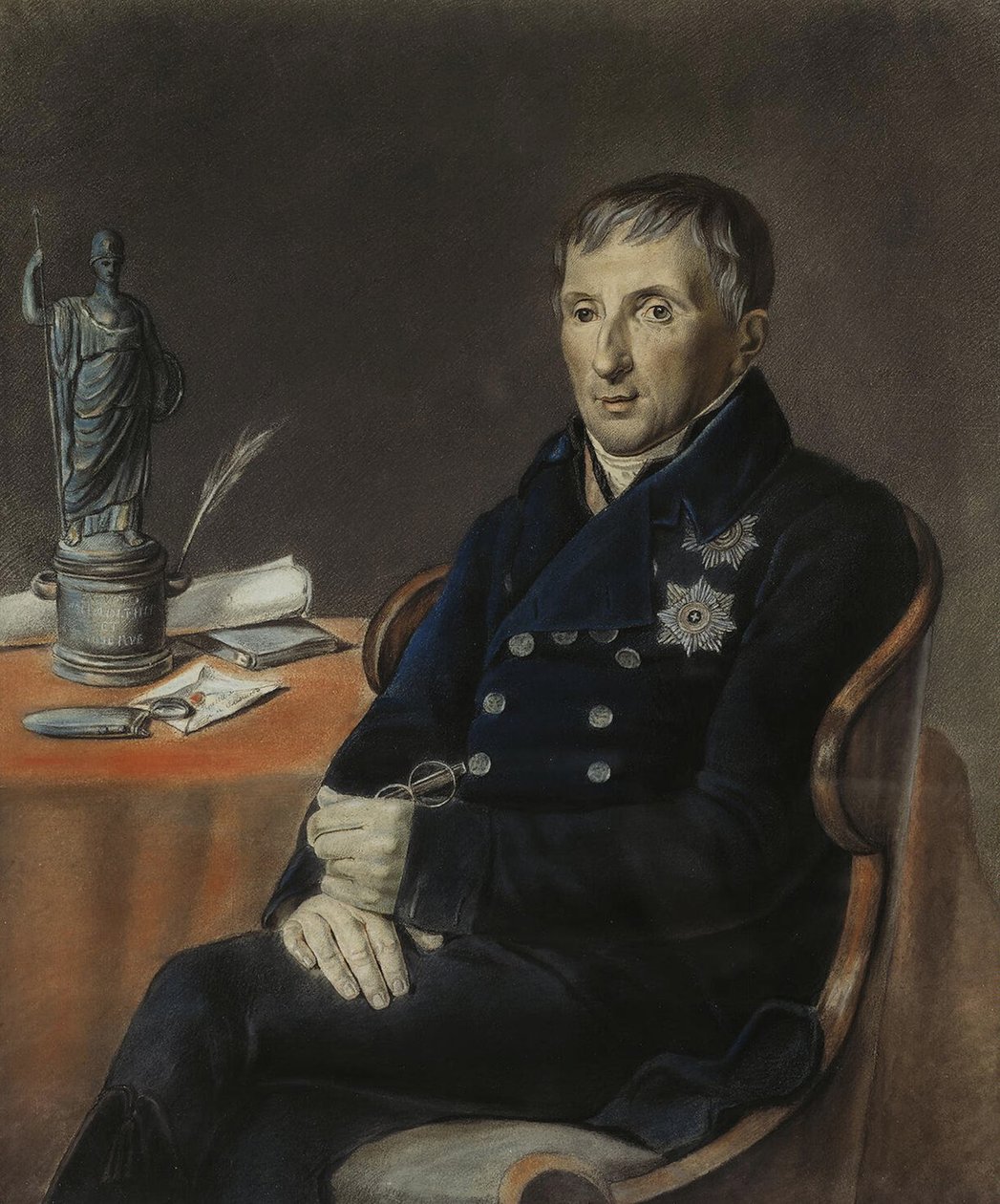 Aleksei Nikolajevitš Oleninin muotokuva 1763-1843, 1833 tekijältä Unbekannt