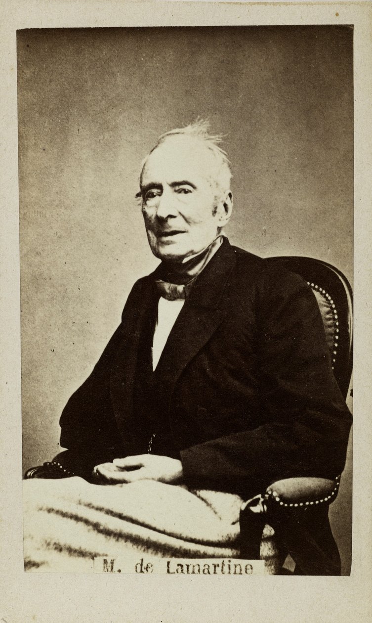 Alphonse de Lamartinen muotokuva 1790-1869, 1860-luku. tekijältä Unbekannt