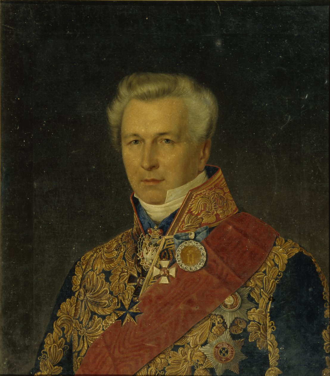 Paroni Leo Karlovich Boden muotokuva 1787-1859, 1850-luku tekijältä Unbekannt