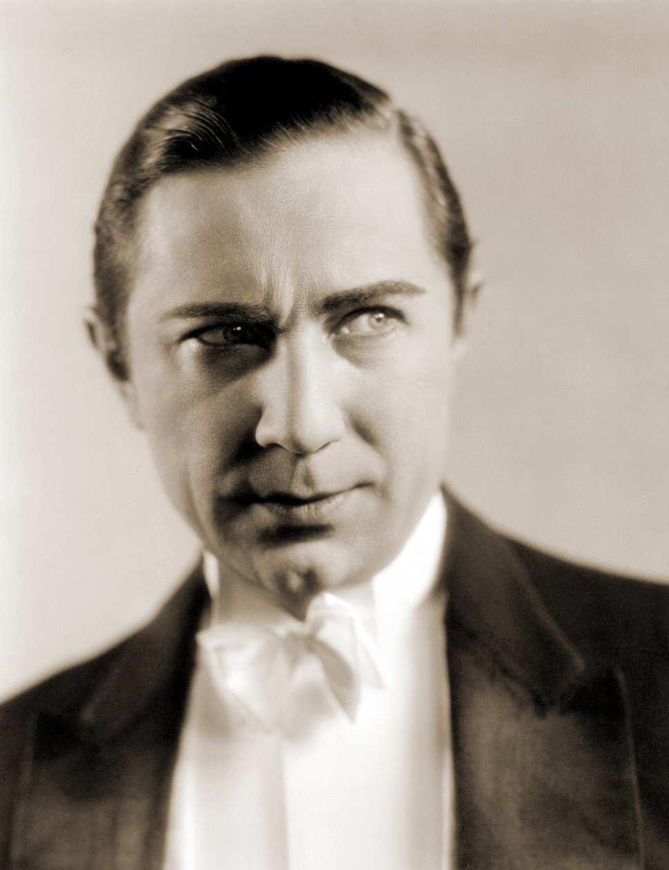 Bela Lugosin muotokuva, n. 1930 (seepiakuva) tekijältä Unbekannt