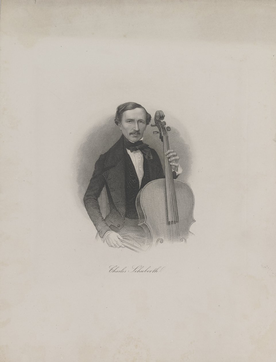 Carl Eduard Schuberthin muotokuva 1811-1863, n. 1850. tekijältä Unbekannt