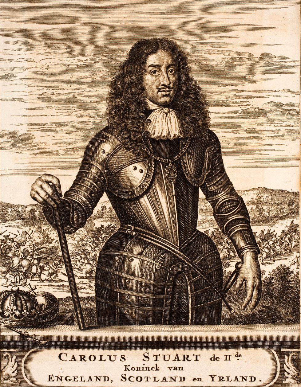 Englannin Kaarle II:n muotokuva 1630-1685 From: Scene of War, 1675. tekijältä Unbekannt