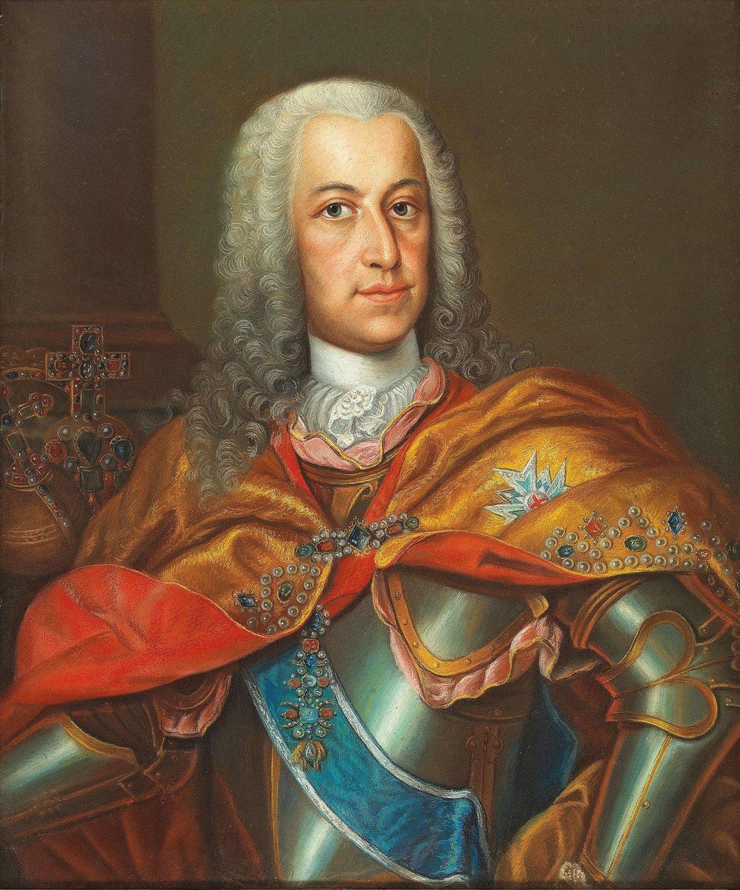 Kaarle VII:n muotokuva, Pyhän Rooman keisari 1697-1745, 1700-luvun ensimmäinen puolisko... tekijältä Unbekannt