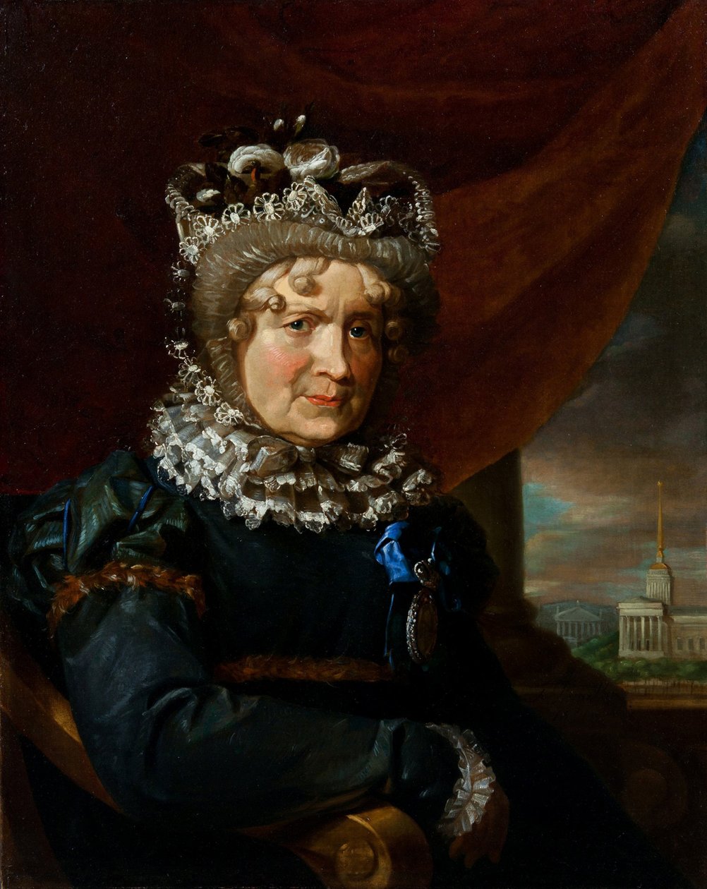 Muotokuva Charlotte von Lievenistä, os. von Gaugreben 1743-1828, 1831. tekijältä Unbekannt