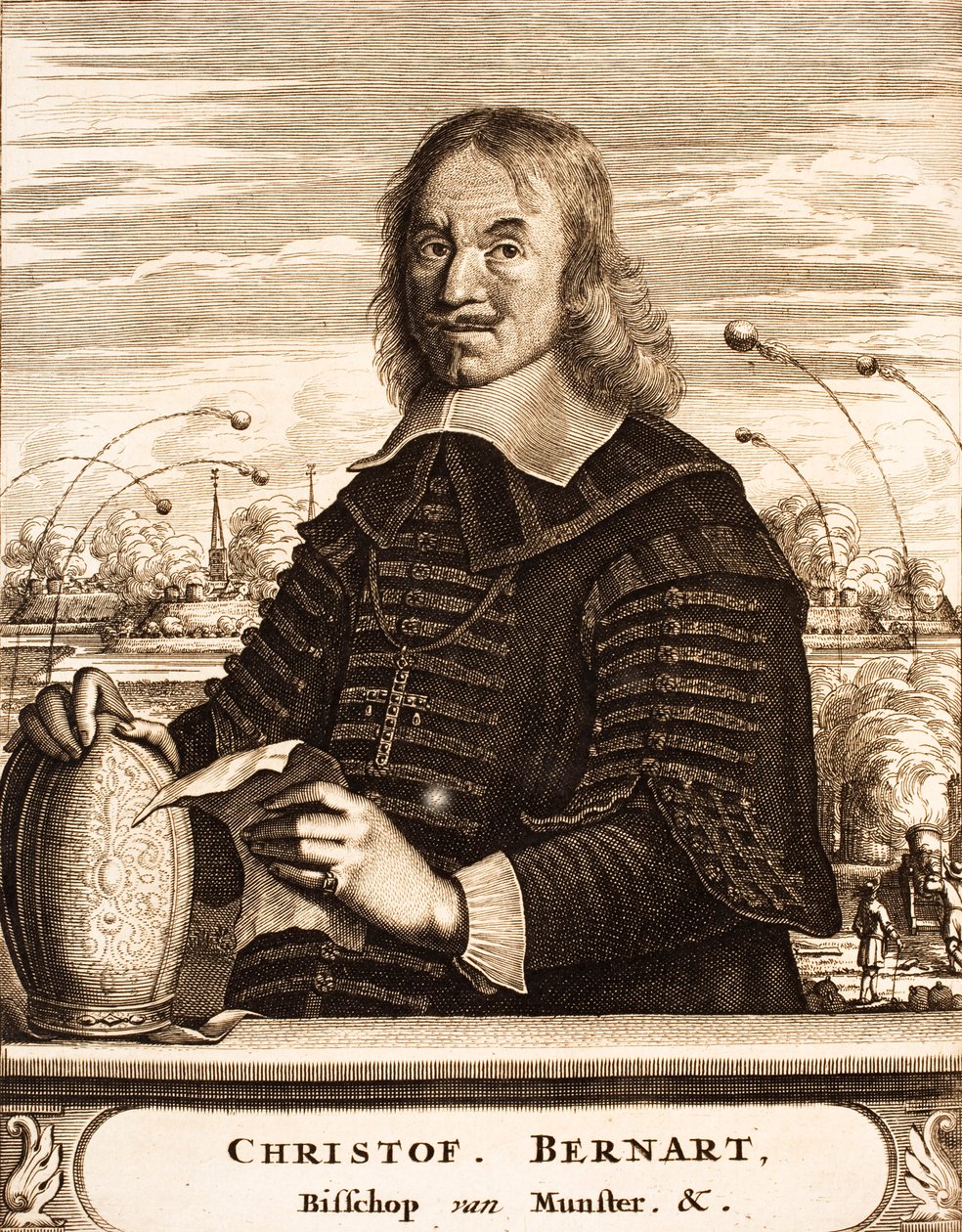 Christoph Bernhard Freiherr von Galenin muotokuva 1606-1678, 1675. tekijältä Unbekannt