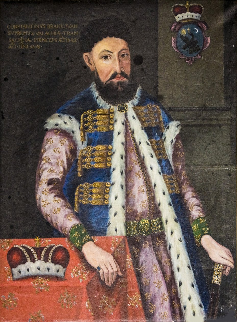 Constantin Brâncoveanun muotokuva 1654-1714, Valakian prinssi, 1696 tekijältä Unbekannt