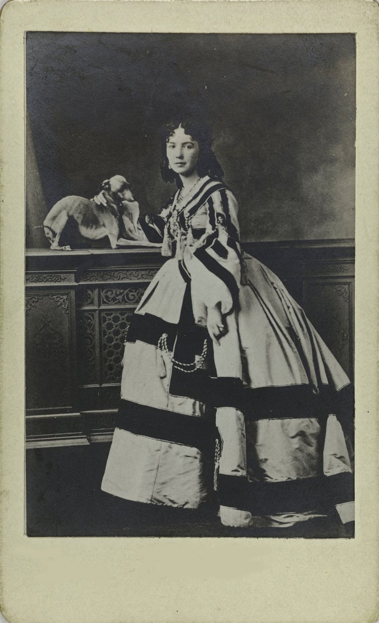 Cora Pearlin muotokuva 1836-1886, noin 1865. tekijältä Unbekannt
