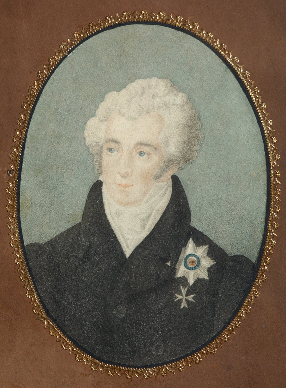 Kreivi Aleksanteri Lvovitš Naryshkinin muotokuva 1760-1826, 1800-luvun toinen neljännes tekijältä Unbekannt