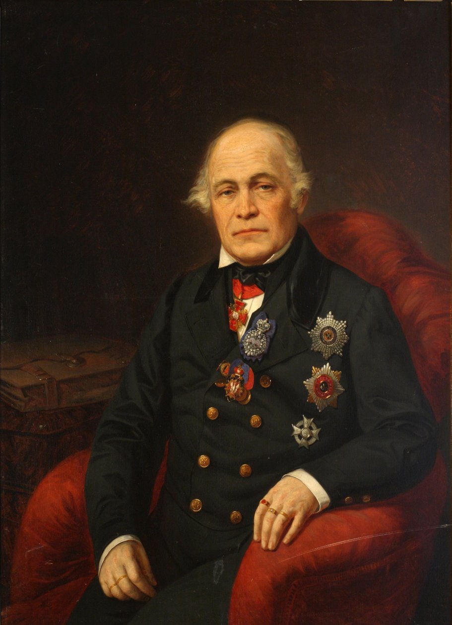 Kreivi Dmitri Nikolajevitš Bludovin muotokuva 1785-1864, 1800-luvun puoliväli. tekijältä Unbekannt