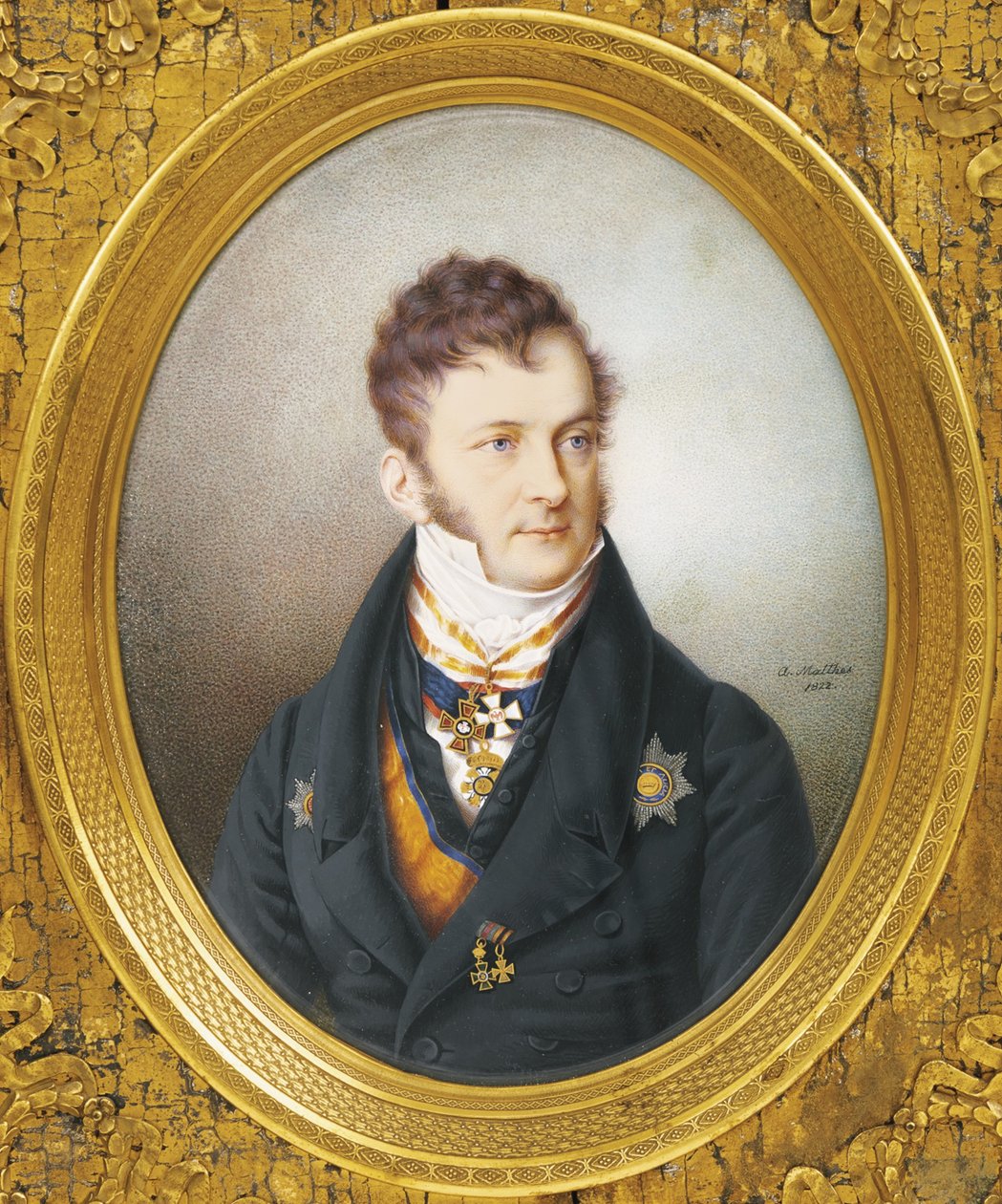 Kreivi Ludwig Lebzelternin muotokuva 1774-1854, 1822 tekijältä Unbekannt