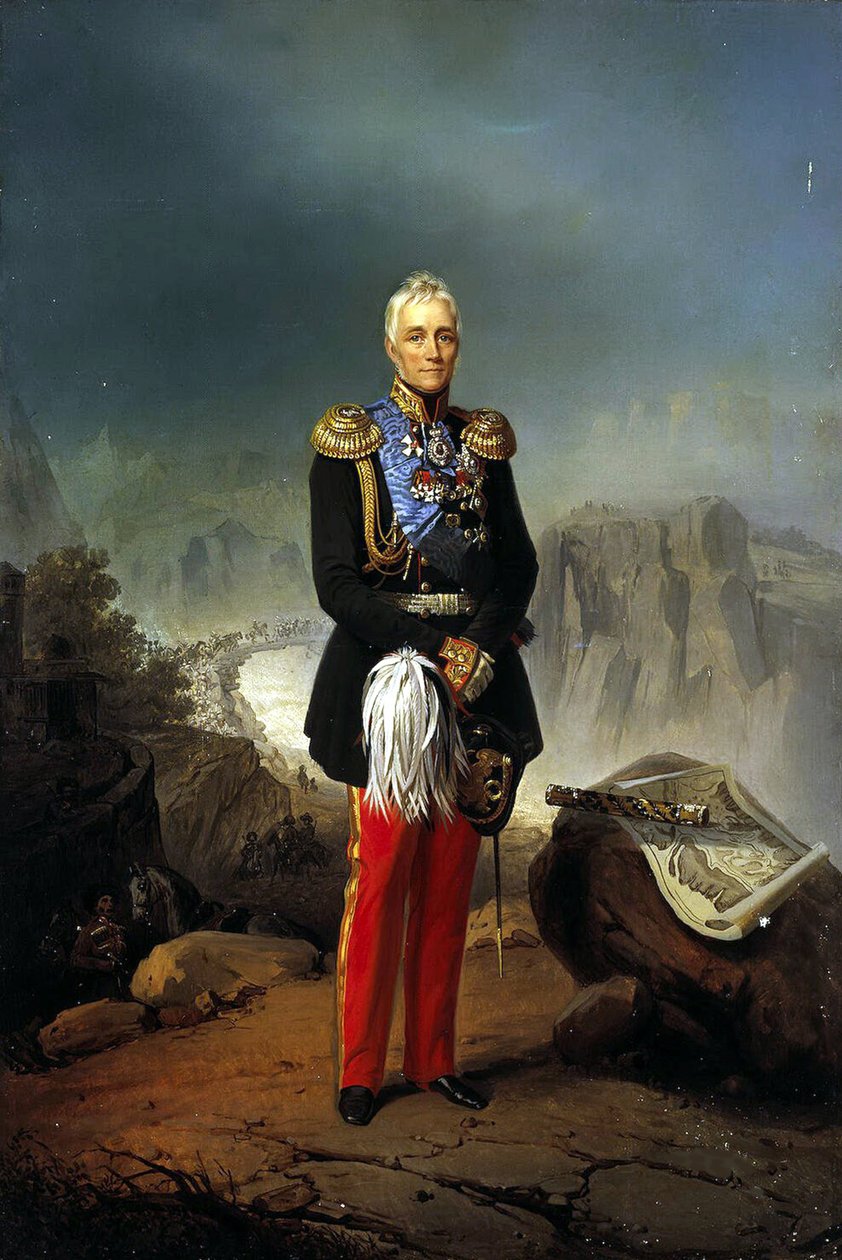 Muotokuva kreivi Mihail Vorontsovista 1782-1856, 1700-luvun toinen puoli. tekijältä Unbekannt