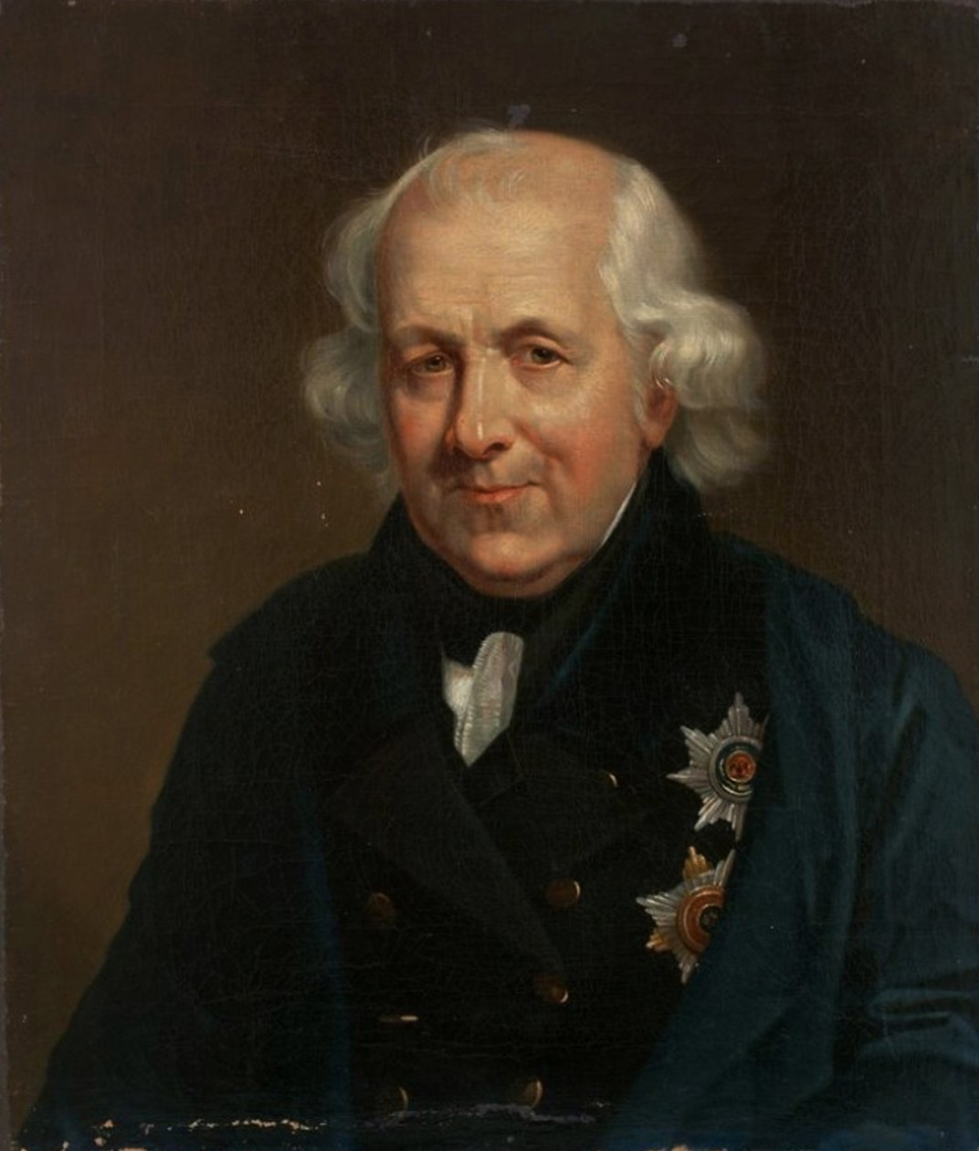 Kreivi Nikolai Semjonovitš Mordvinovin muotokuva 1754-1845, 1826-1829 tekijältä Unbekannt
