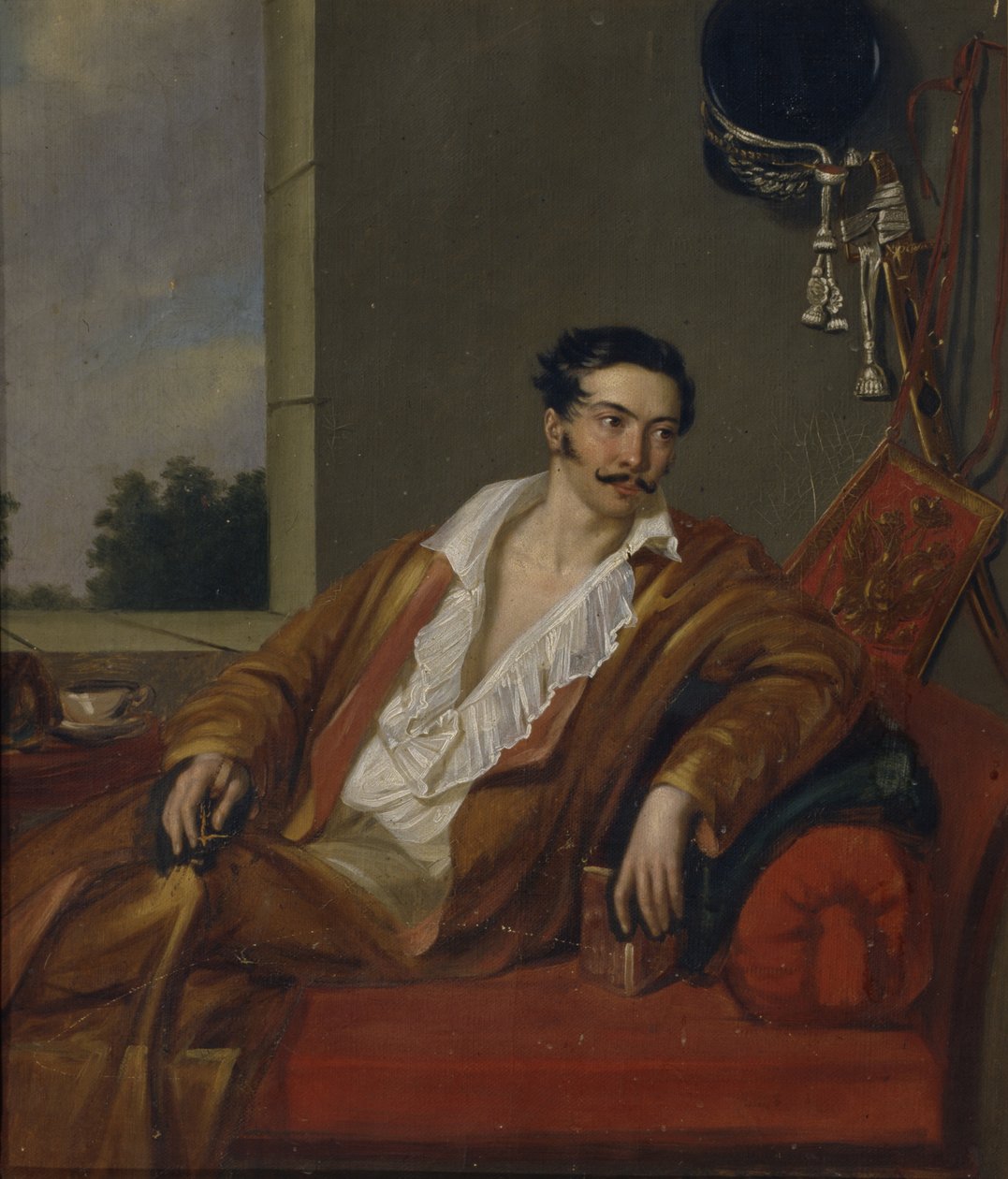 Kreivi Vasili Fjodorovitš Gagarinin muotokuva, n. 1810 tekijältä Unbekannt
