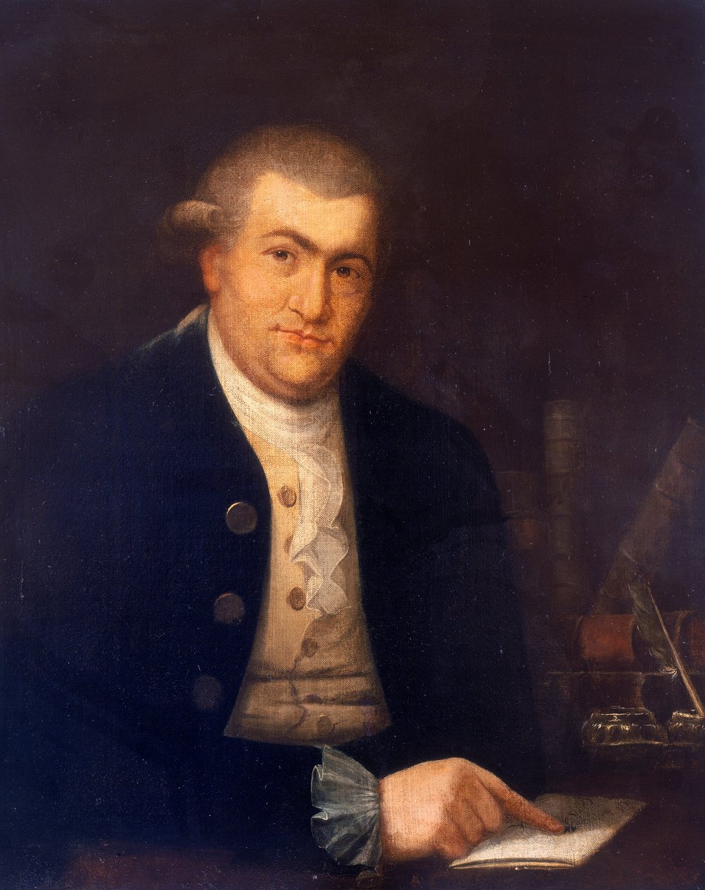 "David Garrickin muotokuva", 1770 tekijältä Unbekannt