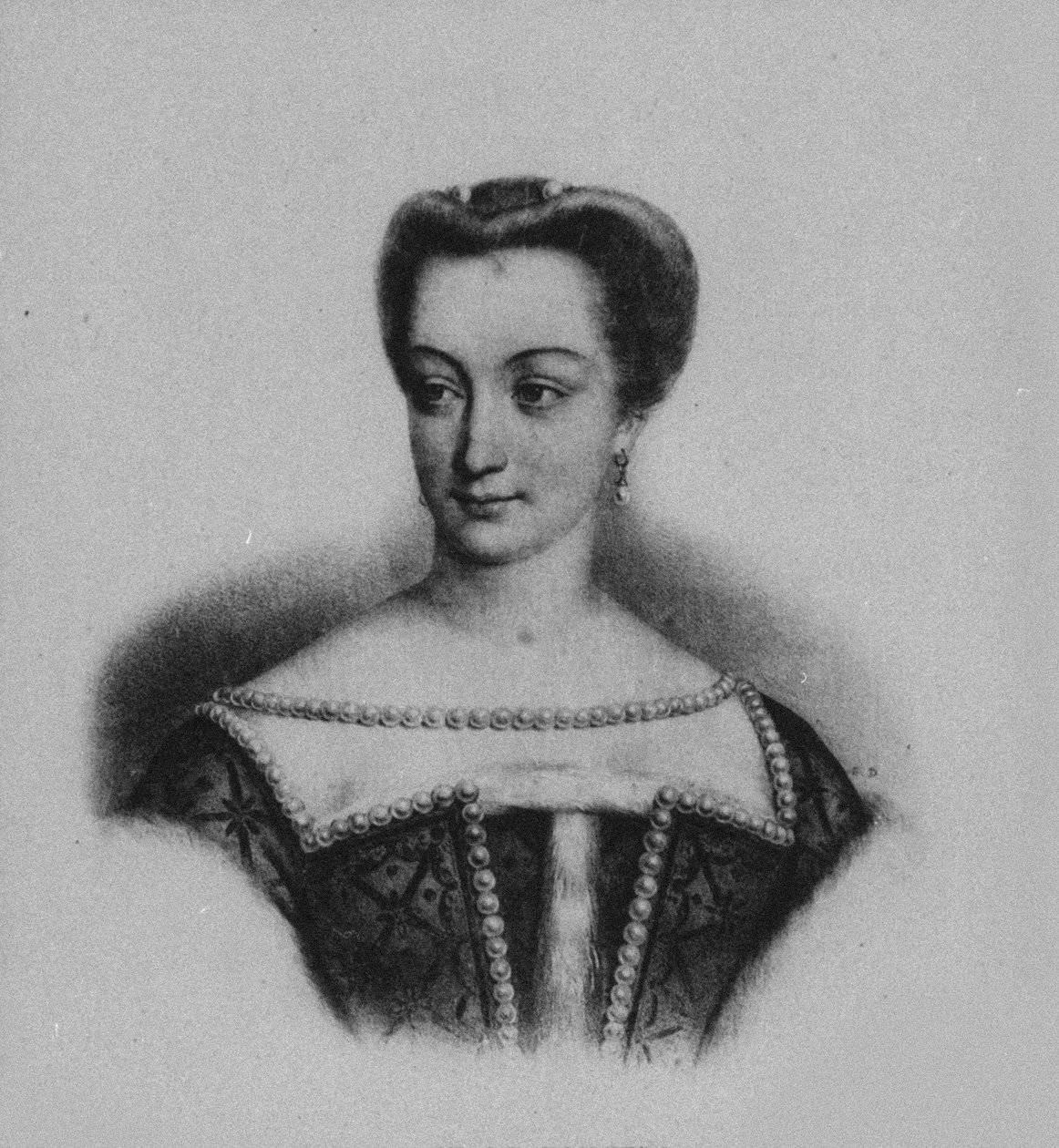 Diana of Poitiersin muotokuva 1499-1566 tekijältä Unbekannt