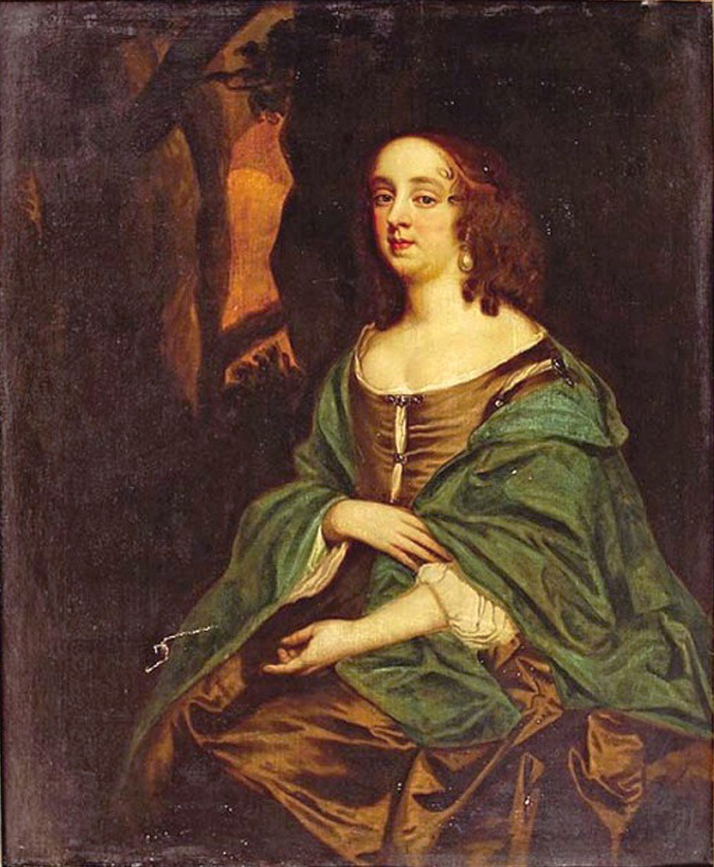 Kendalin herttuattaren Ehrengard Melusine von der Schulenburgin muotokuva 1667-1743, 1800-luvun alku. tekijältä Unbekannt