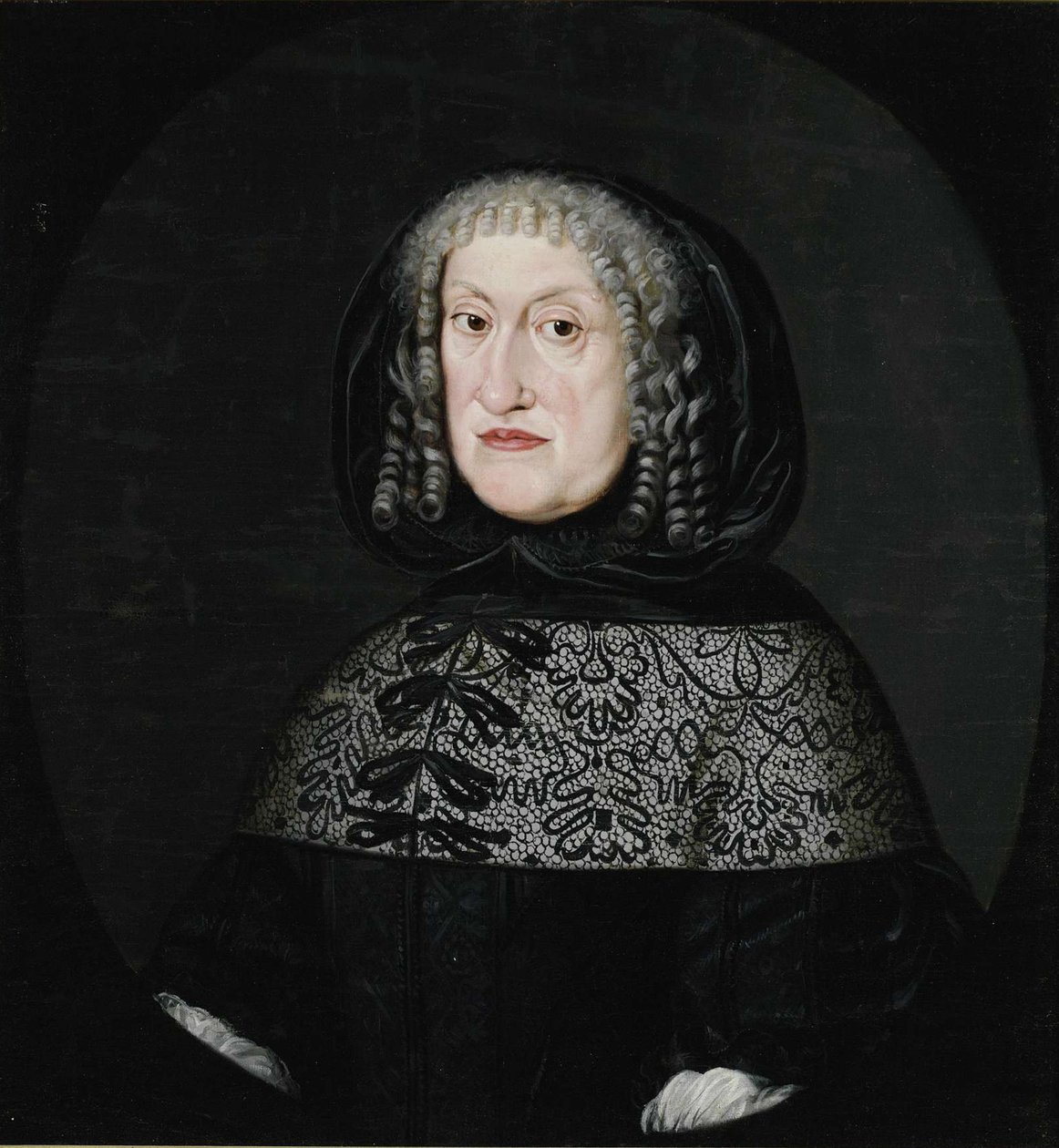 Anhalt-Zerbstin Eleanorin muotokuva, Schleswig-Holstein-Sønderburg-Norburgin herttuatar 1608-1681, tekijältä Unbekannt