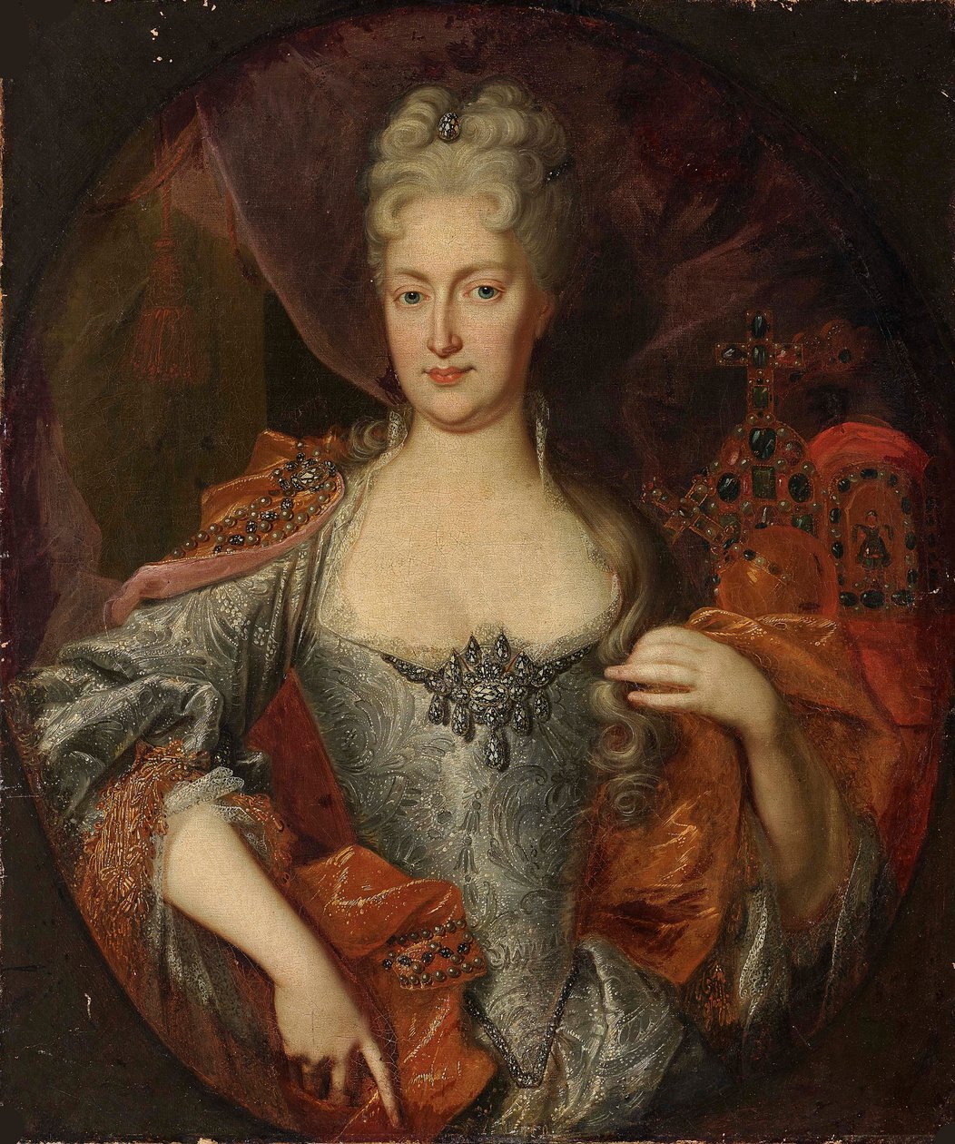 Muotokuva Elisabeth Christinen Brunswick-Wolfenbüttelistä 1691-1750, Pyhä Roomalainen..., noin 1720. tekijältä Unbekannt