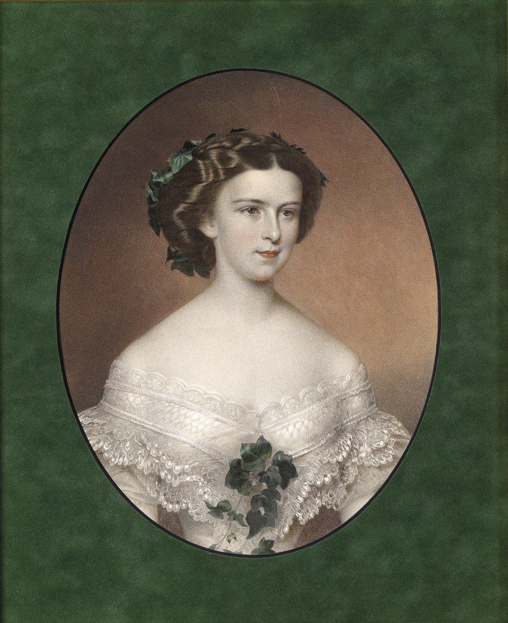 Elisabeth Baijerilaisen muotokuva, noin 1854 tekijältä Unbekannt
