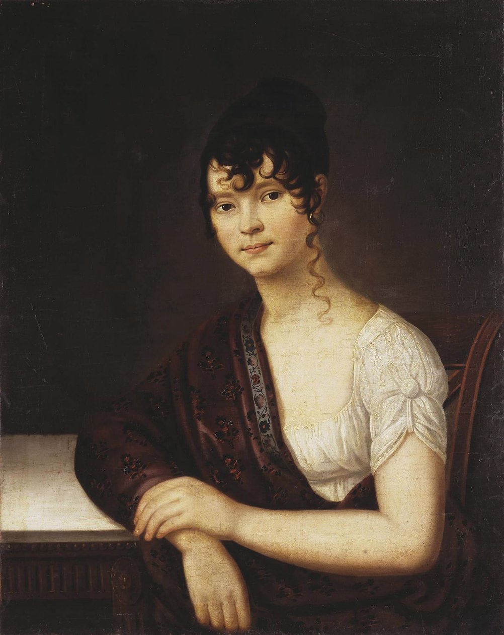 Muotokuva Elizaveta Ivanovna Ogarjovasta 1784-1815, 1800-luku tekijältä Unbekannt