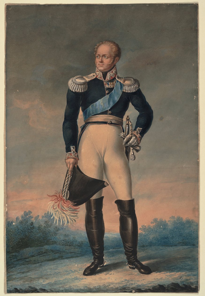 Keisari Aleksanteri I:n muotokuva 1777-1825, 1819 tekijältä Unbekannt