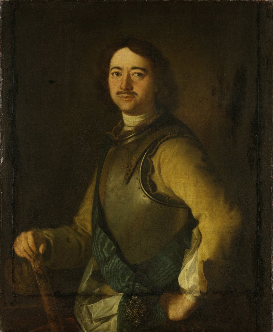 Keisari Pietari I Suuren muotokuva 1672-1725, 1700-luvun alku. tekijältä Unbekannt