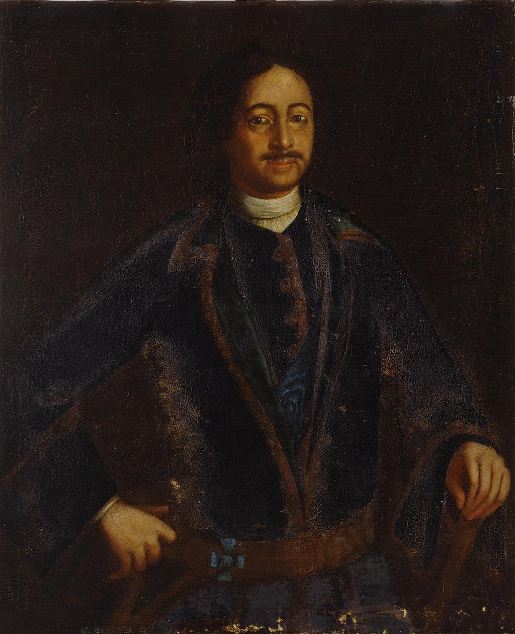 Keisari Pietari I Suuren muotokuva 1672-1725, 1700-luvun alku tekijältä Unbekannt