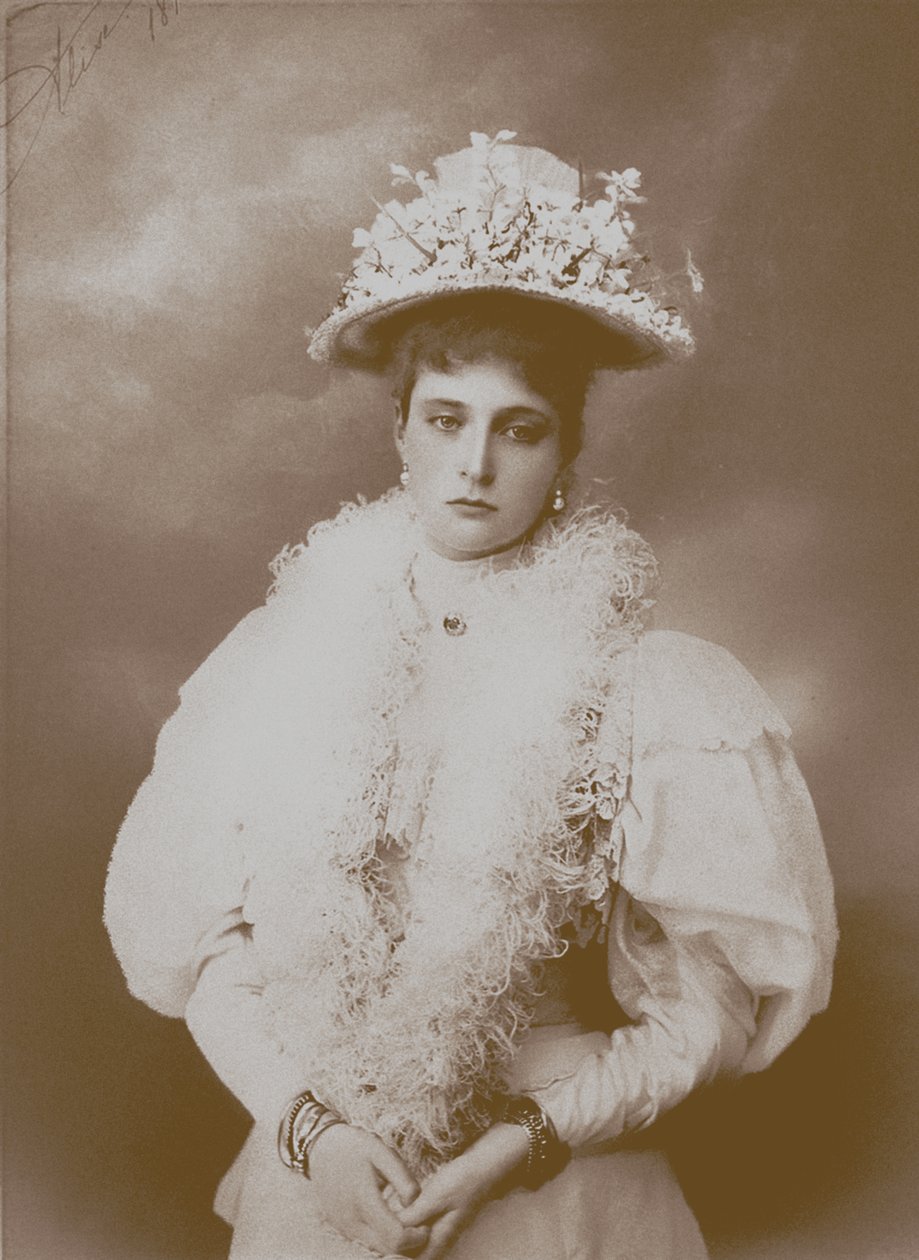 Muotokuva keisarinna Aleksandra Fjodorovnasta, Venäjän tsaari Nikolai II:n vaimosta 1872-1918 tekijältä Unbekannt