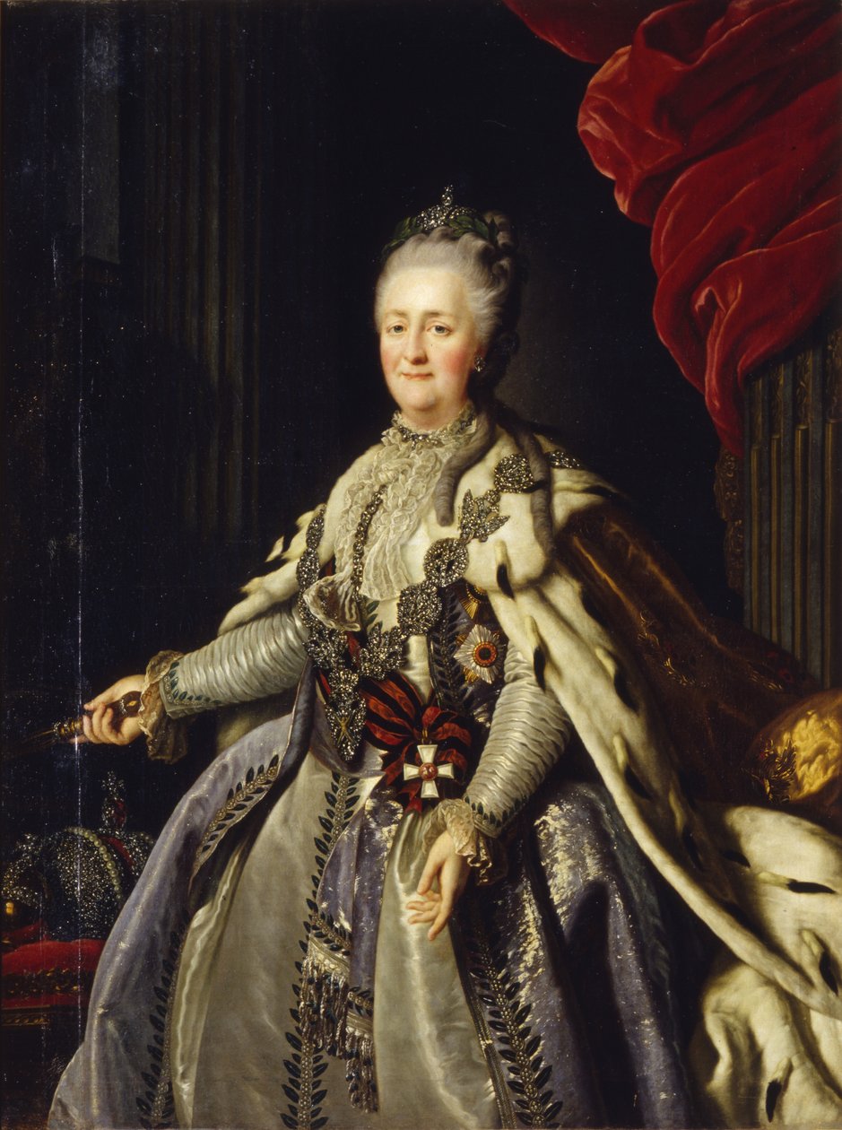 Keisarinna Katariina II:n muotokuva 1729-1796 tekijältä Unbekannt