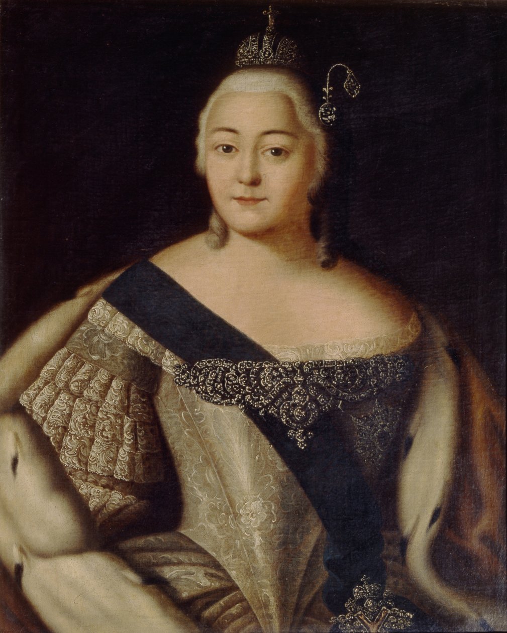 Keisarinna Elisabetin muotokuva 1709-1762, 1700-luvun toinen puoli. tekijältä Unbekannt