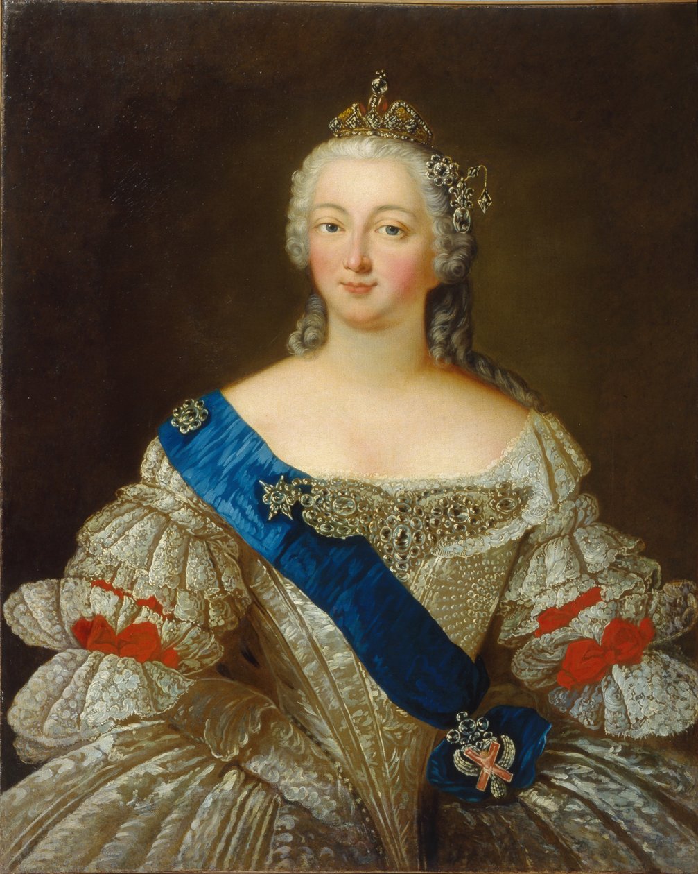 Keisarinna Elisabeth Petrovnan muotokuva 1709-1762, 1740-luku tekijältä Unbekannt