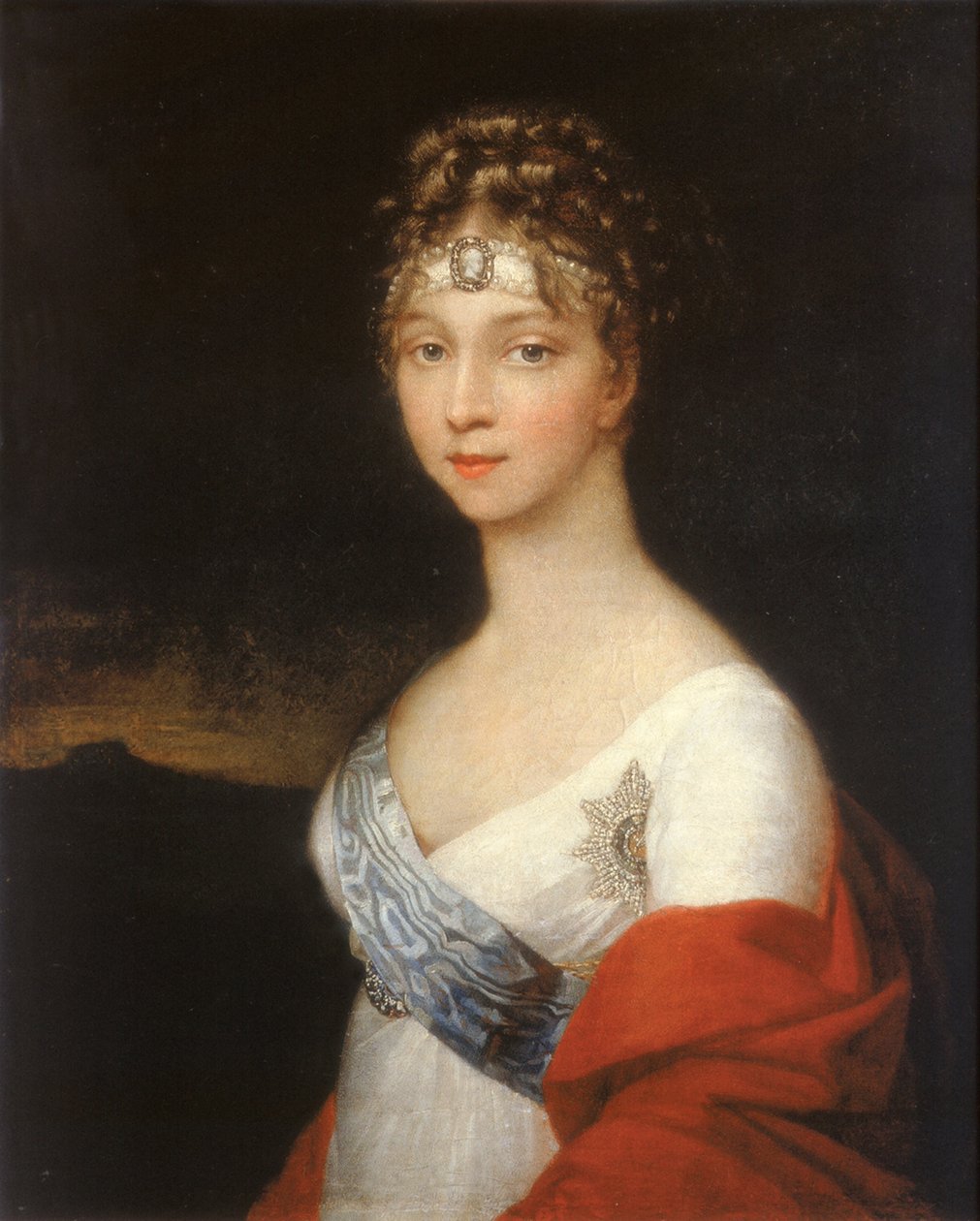 Muotokuva keisarinna Elizabeth Alekseijevnasta, Badenin prinsessa Louise 1779-1826, vuoden 1806 jälkeen tekijältä Unbekannt
