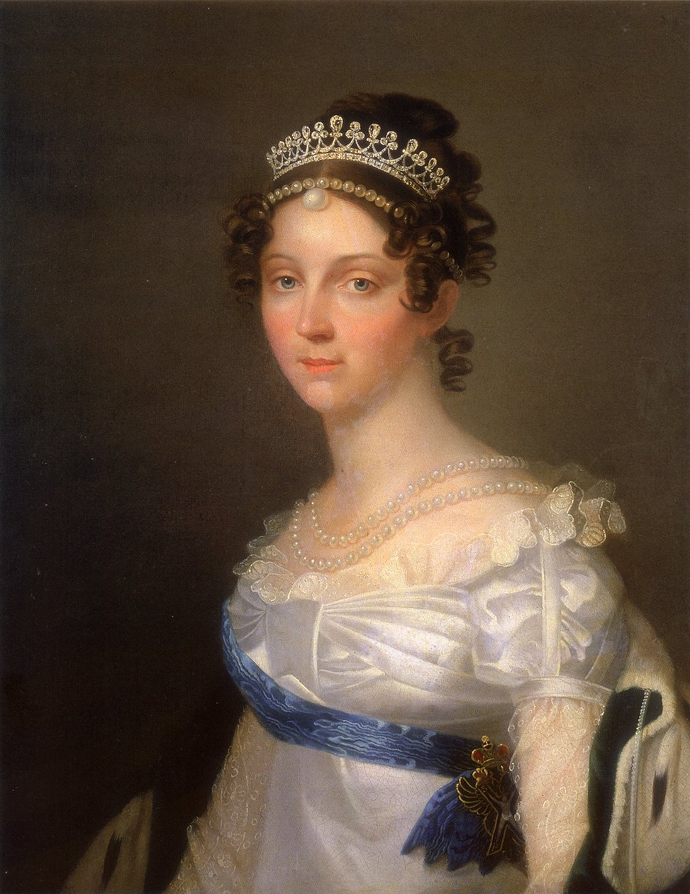 Muotokuva keisarinna Elizabeth Alekseijevnasta, Badenin prinsessa Louise 1779-1826, vuoden 1806 jälkeen tekijältä Unbekannt